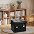 16x12x12 Bsketa Storage Ottoman Foot Rest Stool, Small Leather Storage Ottomans Bench, Folding Footstool with Side