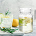 SEWACC 2 Pcs Pot Cold Water Bottle, 21oz/600mL Glass Pitcher with Lid, Covered Pitchers for Iced Tea, Fridge Jug Water