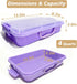 SailStart 4 (3.8L) 3 Pack, Qt Sensory Bin With Lid - Stackable Storage Sensory Bins with Lids, Portable Sandbox