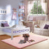 4x6 Merelax Pink Area Rugs for Living Room Bedroom Girls, Soft Fluffy Fuzzy Shag Rug for Kids Room Bedside Rug, Indoor