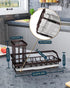 Consumest Kitchen Sink Caddy, Sponge Holder with Removable Drip Tray, 304 Stainless Steel - Bronze, Countertop Dish Soap