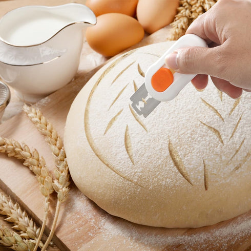 5 AIEVE Bread Lame Dough Scoring Tool, Extractable & Magnetic Sourdough Scoring Tool with Replacement Razor Blades