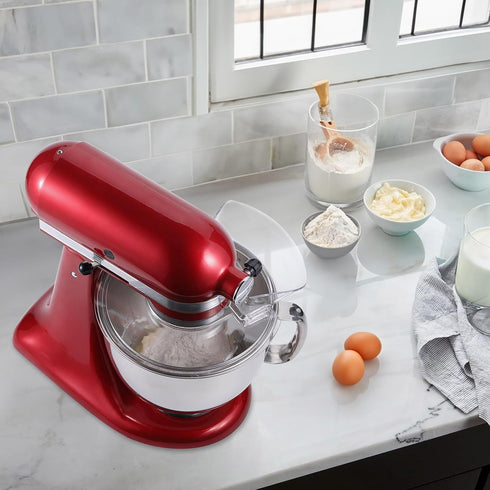 KitchenAid Pouring Shield with Removable Pour Spout, Fits 4.5-5 Quart Tilt-Head Stand Mixers, Splatter Guard
