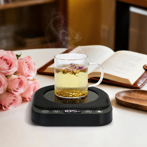 50W 5 2-12H Smart Coffee Mug Warmer, Fast Heating Coffee Warmer for Desk with Temperature Control & Auto Shut Off