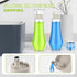 BTIFU 8.8 oz Countertop Glass Mouthwash Dispenser for Bathroom, Refillable Mouthwash Container With Lid Cup, Small
