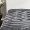 SLEEP ZONE Full Size Cooling Mattress Topper, Premium Zoned Cool Mattress Pad Cover (Grey, Full)