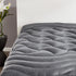 SLEEP ZONE Full Size Cooling Mattress Topper, Premium Zoned Cool Mattress Pad Cover (Grey, Full)