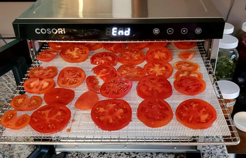 5 Pcs Premium Non Stick Silicone Dehydrator Sheets, 14x14 in Fruit Dryer Mesh for Food Dehydrator Mats