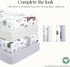 1 Evolur Piece Rock Grey Full Crib Solid Fitted Sheet, Fitted Crib Sheet for Standard Crib and Toddler Mattress, Soft