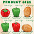 Meiwlong 6Pcs Mix Fake Vegetables Bell Peppers,Potato,Tomato,Realistic Artificial Vegetable for Home Decoration,Fake