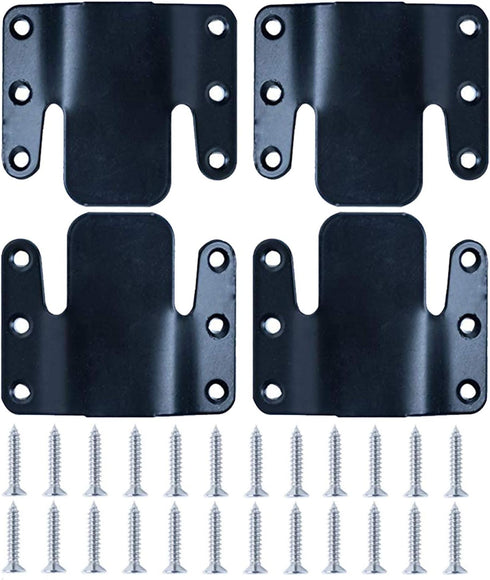 LazyMe Universal Interlocking Sofa Connector Bracket with Hardware - 2 Sets, 4 Piece