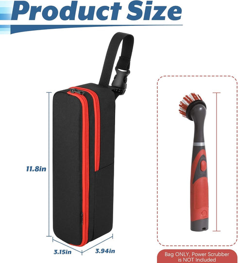 Homakover Carrying Case Compatible with Rubbermaid Reveal Power Scrubber Ultimate Kit, Waterproof Storage Bag for Scrub