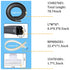 Dishwasher Door Seal Kit Compatible with Frigidaire & Kenmore - Includes Tub Gasket, Bottom Seal, Splash Shield