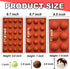 Semi Circular Silicone Molds, Non-Stick Chocolate Molds, 3 Packs for Making Cake, Jelly, Biscuit