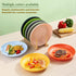 Berglander 9 Inch Plastic Deep Dinner Plates, Set of 8 Reusable Unbreakable Dishes for Pasta Bowls, Microwave Safe