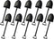 OaaXbbECco Novelty Mini Shovel Shape Spoons, Cute Disposable Plastic Dessert Spoons (50 Count)
