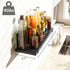 4.7 Inches (Set 5 Fixwal Wall Shelves, Width Black Floating Shelves for Wall, Rustic Wood Wall Storage Shelves