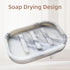 Jusmioke Natural Marble Soap Dish for Bathroom Shower SinkStone Soap Holder with Drying