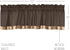 VHC Brands Kettle Grove Window Curtain, Black Valance Block Border, 16x72