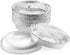Mr Miracle Pack of 40 Disposable Aluminum Foil Pans with Clear Lids – 7 Inch Circular Aluminum Pans, Ideal for Baking, Storing, Heating, Serving - Round Foil Pans with Lids by Mr Miracle