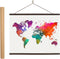 Magnetic Poster Hanger Frame - 24 inches Wooden Frame for Scratch Off Maps, Prints, Photos, Canvas Artwork