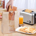 MIUVA Pack 100 -13.8 x8.3 x3.55 inch of Bread Bags for Homemade Bread,Large Kraft Paper Bread Sourdough Bags Grocery