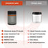 500ml, 2 Pack, ONGROK Glass Storage Jar, UV Herb/Spice Jar with Child Resistant Lid, Color-Coded Glass Containers Air