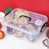 8 Quart Clear Storage Bin with Handle, 2 Packs for Organizing