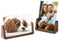 Mixoo 4x6 Wood Photo Picture Frame 2 Pack - Rustic Wooden Frame with High Definition Acrylic Covers