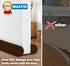 MAXTID Adjustable Brown Door Draft Stoppers, 32"-38", Double Sided Insulation Strip, Air Stopper