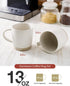 Set 6, 13 oz Set, Set famiware Coffee Mugs of Milkyway Mug Ceramic Cup with Handle for Coffee, Tea, Cocoa, Milk, Matte