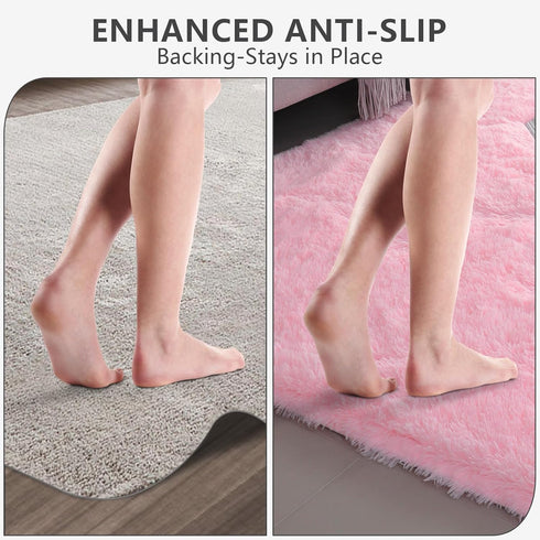 Room,4X6 Shag Area Rugs for Bedroom Living Ultra Soft Fluffy Area Rugs for Dorm, Indoor Carpet Nursery Rugs for Kids