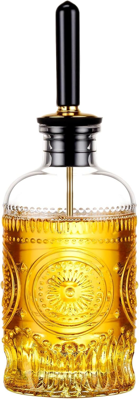 Baalaka Glass Oil Bottles 7OZ, Olive Oil Dispenser Bottle for Kitchen with