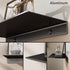 Danpoo Black Metal Wall Shelf - Small Floating Shelf, 12" Display Shelves for Bathroom Storage