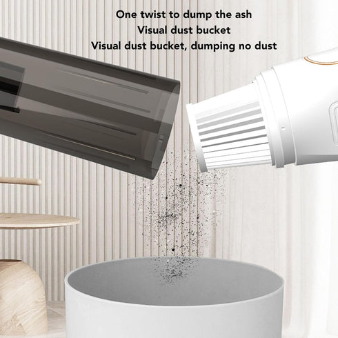 Cordless Vacuum Cleaner, Lightweight Stick Vacuum with Strong Suction, Detachable Design for Hardwood Floors, Carpet,
