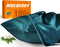 100% Mulberry Silk Pillowcase, 22 Momme Pure Natural Silk, Both Sided with Zipper, Standard Size (Fog Blue, 20'' 26'')
