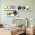 15.7 Inches, Set 3, AZSKY Floating Bookshelf for Kids, Cloud Picture Ledge Shelf - White, Nursery Book Shelves