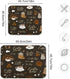 Coffee Beans Dish Drying Mat, 16 x 18 Inch Absorbent Microfiber Drying Pad for Kitchen Countertops