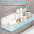 2-Pack CGBE Acrylic Shower Shelves, Large Capacity Adhesive Shower Shelf, No Drilling Adhesive Bathroom Shelf