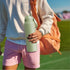 40 oz 2-in-1 24 Insulated Water Bottle with Straw: Meoky Stainless Steel Metal Water Bottle with Lid - Leak Proof, Cold