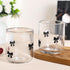 2 Pack 14 oz Stemless Skylety Bow Icon Juice Glasses, Glass Cups, Coquette Black Bow Juice Cocktail Wine Coffee