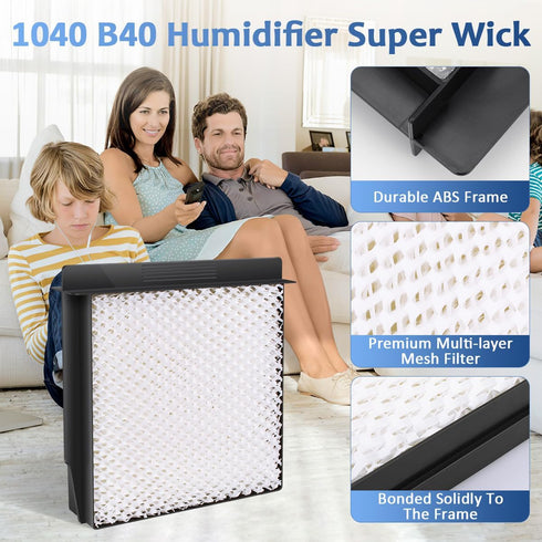 Replacement Humidifier Wick Filter for Essick Air 1040 B40 Super Wick (2-Pack)