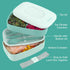 Bentgo Classic Adult Bento Box, Stackable 3-Compartment Lunch Box with Removable Utensil Set, BPA-Free (Coastal Aqua)