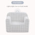 Cozee Delta Children Checkered Chair, Grey