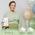 Threehoney 12 Pcs Baby Shower Mini Carriage Decoration Greenery Color Metal Wired Fillable Candy Stroller Baby Shower