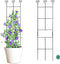 Hensal 2 Pack 30'' Plant Trellis for Climbing Plants Indoors, Metal Garden Trellis