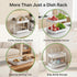 2-Tier Countertop Zosenley Cup Drying Rack with Removable Drainboard, Rust-Proof Iron Mug Organizer, Multi-Purpose