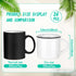 24 (5.07 oz) Uiifan Pcs Ceramic White Coffee Mugs Bulk Vintage Espresso Mug Mini Tea Cups for Home Travel with Handle