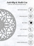 SMARTAKE 6 Set Silicone Trivet Mats, Multi-Use Carved Trivet Mat, Insulated Non-Slip Durable Kitchen Mats, Flexible Modern Kitchen Table Mat, for Hot Dishes, Pots, Dining Countertop, Grey by SMARTAKE