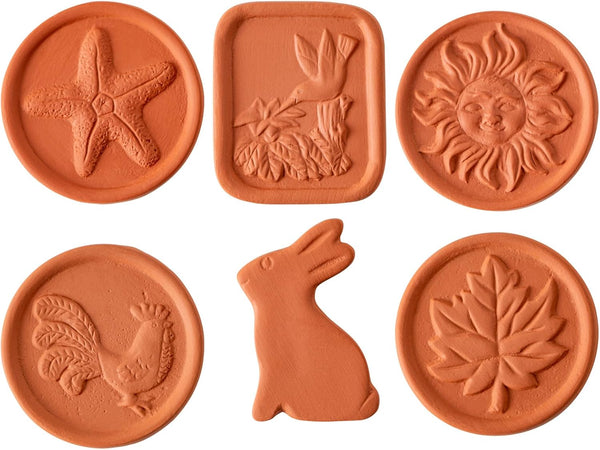dgudgu 6 Pcs Brown Sugar Keeper Terracotta Brown Sugar Saver Terra Cotta Disc